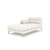 Canapé Méridienne gauche Mamaia Beige Clair Pieds Métal Doré BOUTICA DESIGN MIC_CHL_78_E1_MAMAIA1