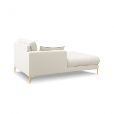 Canapé Méridienne gauche Mamaia Beige Clair Pieds Métal Doré BOUTICA DESIGN MIC_CHL_78_E1_MAMAIA1