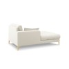 Canapé Méridienne gauche Mamaia Beige Clair Pieds Métal Doré BOUTICA DESIGN MIC_CHL_78_E1_MAMAIA1