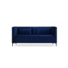 Canapé velours Annite Bleu Roi Pieds Métal Chromé Noir 2 Places BOUTICA DESIGN MIC_2S_B2_2_ANNITE6