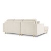 Canapé d'angle gauche convertible avec coffre Dunas Beige Pieds Métal Doré BOUTICA DESIGN MIC_LCF_86_A1_DUNAS1