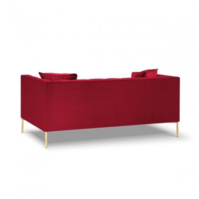 Canapé velours Karoo Rouge 2 Places BOUTICA DESIGN MIC_2S_51_F1_KAROO2