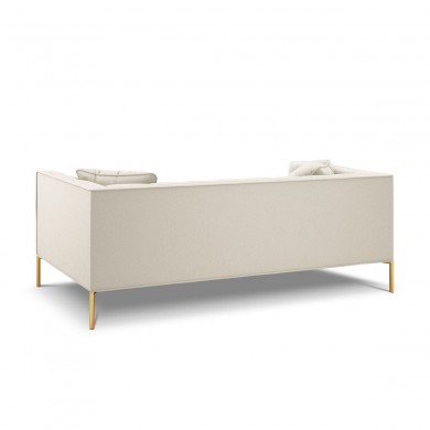 Canapé Karoo Beige Clair Pieds Métal Doré 3 Places BOUTICA DESIGN MIC_3S_78_F1_KAROO1