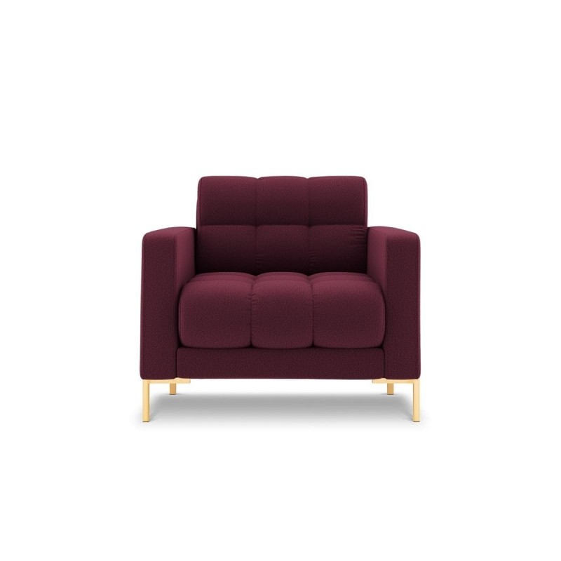 Fauteuil Mamaia Rouge Foncé Pieds Métal Doré BOUTICA DESIGN MIC_ARM_78_E1_MAMAIA7