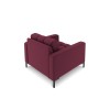 Fauteuil Mamaia Rouge Foncé Pieds Métal Noir BOUTICA DESIGN MIC_ARM_78_F1_MAMAIA7