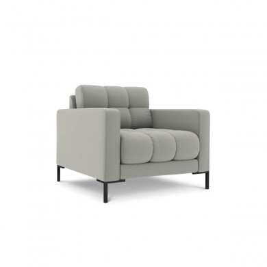 Fauteuil Mamaia Gris Clair Pieds Métal Noir BOUTICA DESIGN MIC_ARM_78_F1_MAMAIA8