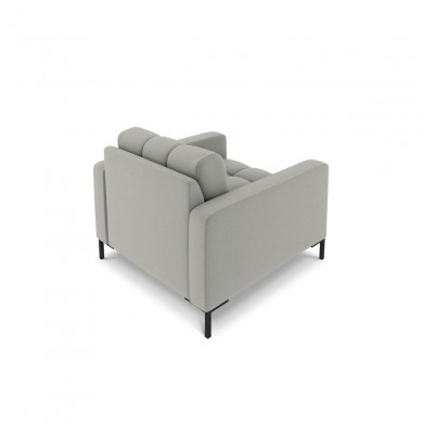 Fauteuil Mamaia Gris Clair Pieds Métal Noir BOUTICA DESIGN MIC_ARM_78_F1_MAMAIA8