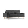 Canapé velours Tugela Gris Foncé 2 Places BOUTICA DESIGN MIC_2S_44_F1_TUGELA8