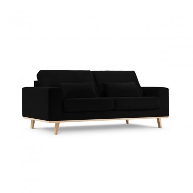 Canapé velours Tugela Noir 2 Places BOUTICA DESIGN MIC_2S_44_F1_TUGELA9