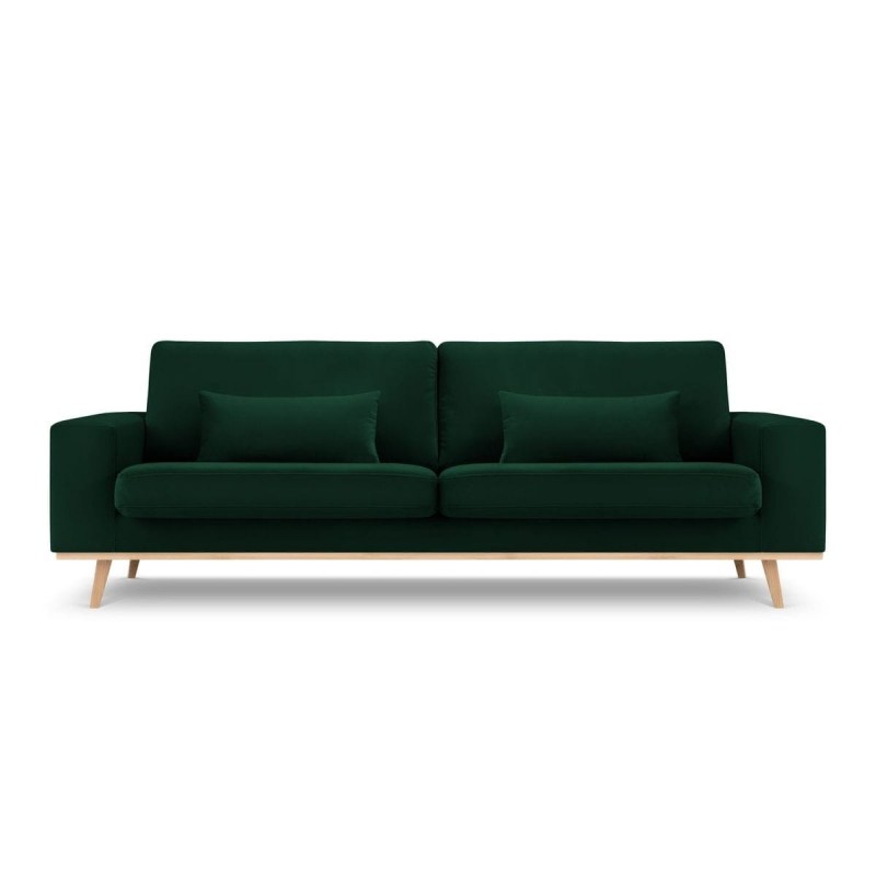 Canapé velours Tugela Vert Bouteille 3 Places BOUTICA DESIGN MIC_3S_44_F1_TUGELA3