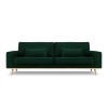 Canapé velours Tugela Vert Bouteille 3 Places BOUTICA DESIGN MIC_3S_44_F1_TUGELA3