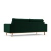 Canapé velours Tugela Vert Bouteille 3 Places BOUTICA DESIGN MIC_3S_44_F1_TUGELA3