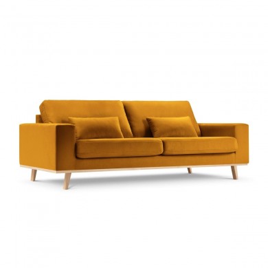 Canapé velours Tugela Jaune 3 Places BOUTICA DESIGN MIC_3S_44_F1_TUGELA5