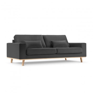 Canapé velours Tugela Gris Foncé 3 Places BOUTICA DESIGN MIC_3S_44_F1_TUGELA8