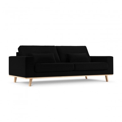 Canapé velours Tugela Noir 3 Places BOUTICA DESIGN MIC_3S_44_F1_TUGELA9