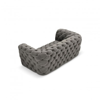 Canapé velours Iggy Gris Clair 2 Places BOUTICA DESIGN MIC_2S_51_F1_IGGY4