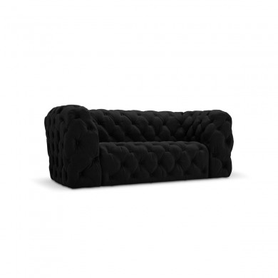 Canapé velours Iggy Noir 2 Places BOUTICA DESIGN MIC_2S_51_F1_IGGY6