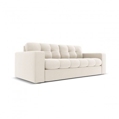 Canapé velours Justin Beige Clair 2 Places BOUTICA DESIGN MIC_2S_51_F1_JUSTIN1