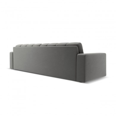 Canapé velours Justin Gris Clair 4 Places BOUTICA DESIGN MIC_4S_51_F1_JUSTIN4