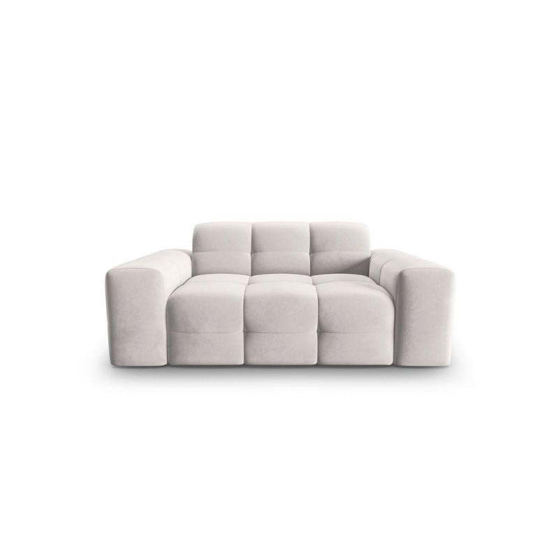 Canapé velours Kendal Gris Clair 2 Places BOUTICA DESIGN MIC_2S_121_F1_KENDAL1