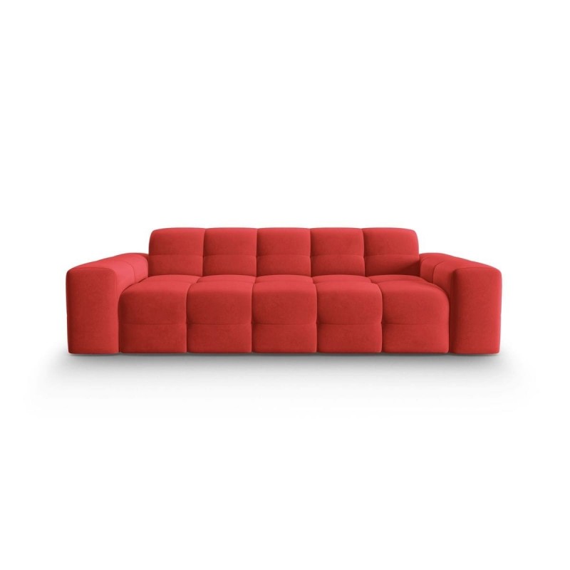 Canapé velours Kendal Rouge 3 Places BOUTICA DESIGN MIC_3S_121_F1_KENDAL7