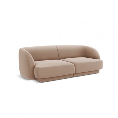 Canapé velours Miley Cappuccino 2 Places BOUTICA DESIGN MIC_2S_51_F1_MILEY6