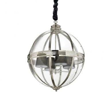 Suspension WORLD SP4 Chromé 40W max IDEAL LUX 156347