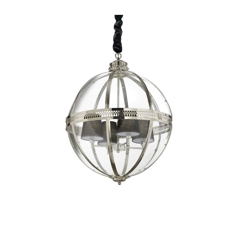 Suspension WORLD SP4 Chromé 40W max IDEAL LUX 156347