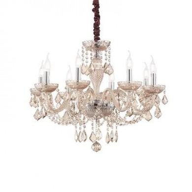 Lustre Design Italien ROSE Ambré E14 8x40W  IDEAL LUX 166889