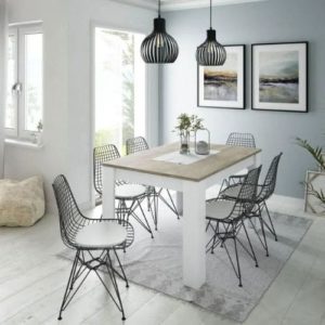 Table Fotab, Boutica Design couleur bois et blanc